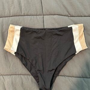 L*Space Black and Tan Bikini Bottom